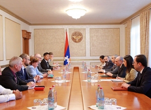 Bako Sahakyan receives Baroness Caroline Cox