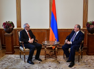 Президент принял посла ФРГ в Армении Маттиаса Кислера