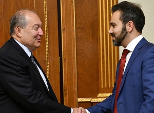 Армен Саркисян принял сына государственного и политического деятеля Эдуарда Егоряна