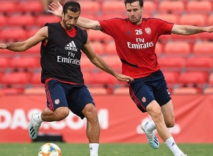 Генрих Мхитарян принял участие в последней тренировке “Арсенала”