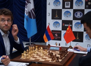 Прямой эфир: Левон Аронян – Дин Лижен: встреча с лидером