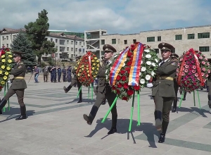 ՀՀ դիվանագիտական ծառայության մարմինների ղեկավարների քայլերթը Ստեփանակերտի հուշահամալիր