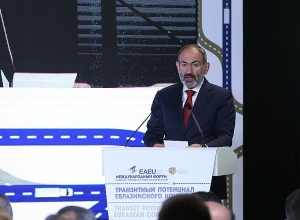 Выступление Пашиняна на открытии международного форума «Транзитный потенциал Евразийского континента»