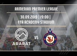 LIVE. Match of "Ararat-Armenia" - "Pyunik"