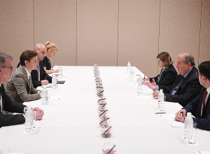 Армен Саркисян встретился с премьер-министром Сербии Аной Брнабич