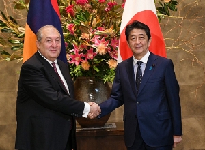 Армен Саркисян встретился с премьер-министром Японии Синдзо Абэ