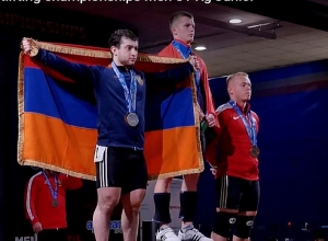 Ծանրորդ Ռաֆիկ Հարությունյանը բրոնզե մեդալ է նվաճել Եվրոպայի Մ-20 առաջնությունում