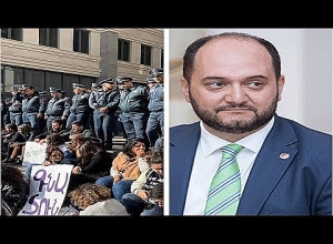 Բողոքի ակցիա Արայիկ Հարությունյանի հրաժարականի պահանջով.Ուղիղ