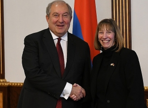 Նախագահ Արմեն Սարգսյանն  ընդունել է Հայաստանում ԱՄՆ դեսպան Լին Թրեյսիին