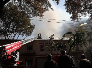 Жители подозревают, что пожар в ресторане «Долмама» вспыхнул преднамеренно