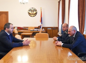 Бако Саакян принял генерального прокурора РА Артура Давтяна