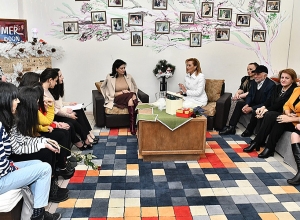 Анна Акопян посетила социальную общественную организацию “Наш дом”