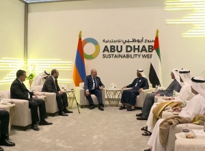 Նախագահ Սարգսյանը հանդիպել է Աբու Դաբիի թագաժառանգ,  շեյխ Մոհամմեդ բին Զայեդ Ալ Նահյանի հետ