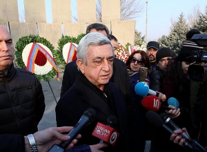 Серж Саркисян поздравил с Днем армии