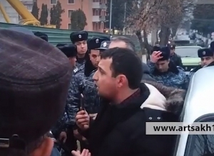 Акция протеста в Арцахе: есть задержанные