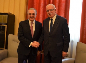 Зограб Мнацаканян встретился с министром ИД Палестины