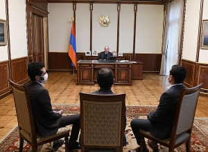 Президент Саркисян принял представителей фонда «Стартап Армения»