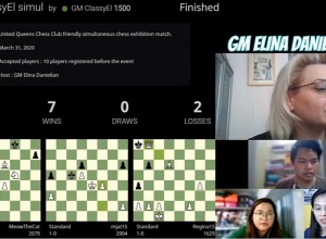 Էլինա Դանիելյանը հաղթել է շախմատի առցանց միաժամանակյա խաղաշարում