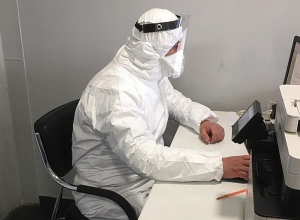 Bagratashen border checkpoint being disinfected (video)