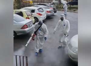 Для дезинфекции подъездов зданий в Ереване приобретено 500 кг дезинфицирующих веществ