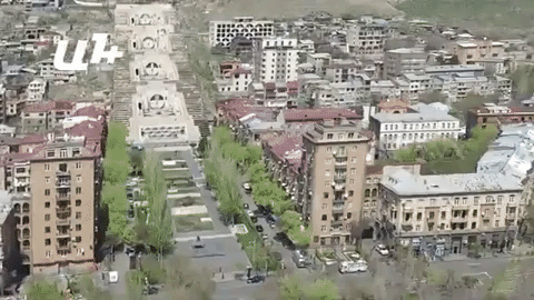 Самоизолированный Ереван глазами беспилотного устройства