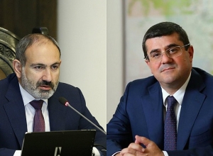 Նիկոլ Փաշինյանը հյուրընկալել է Արցախի Հանրապետության նորընտիր նախագահ Արայիկ Հարությունյանին