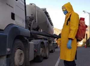 Продезинфицированы 767 транспортных средств, въехавших из Армении в Арцах
