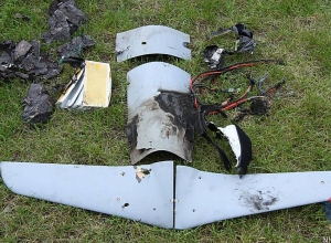 Фотографии обломков азербайджанского беспилотника