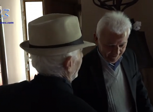 В канун 9-го мая старик всегда принимает гостей, на этот раз они из 102-й российской военной базы