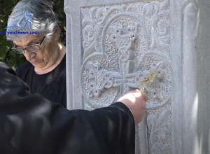 В Алаверди сегодня был освящен хачкар, посвященный Арцахской войне