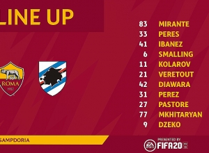 Прямой эфир: «Рома» - «Сампдория»: Генрих Мхитарян в стартовом составе