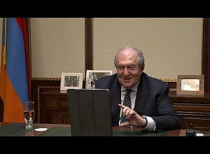 Նախագահ Արմեն Սարգսյանն առցանց զրուցել է ՔՈԱՖ ի շահառու համայքների երեխաների հետ