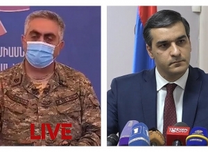 ՈւՂԻՂ. Արծրուն Հովհաննիսյանի և Մարդու իրավունքների պաշտպան Արման Թաթոյանի ճեպազրույցը