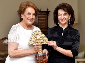 Анна Акопян направила телеграмму соболезнования супруге президента Ливана