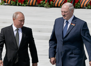 Путин поздравил Лукашенко