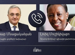 Зограб Мнацаканян провел телефонный разговор с генеральным секретарем Франкофонии