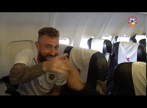 Ազգային հավաքականի մեկնումը և ժամանումը Սկոպյե