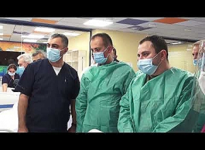 Վիրավոր զինծառայողների տեղափոխում․ ԱՆ տեսանյութ