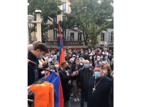 Акция протеста в Марселе