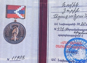 Hovik Yuri Aghajanyan was posthumously awarded the &quot;Combat Service&quot; medal