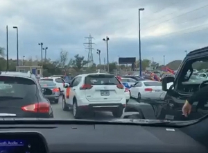Car protest rally by Armenians in Montreal