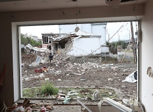 Stepanakert again being shelled