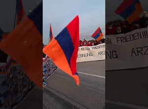 Protest action of Armenians in Germany - video