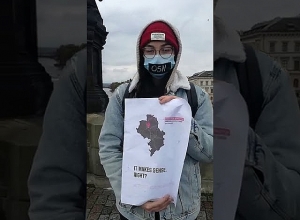 Silent protest action of Armenians of Czech Republic - video