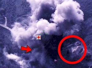 МО Азербайджана опубликовало кадры умышленного удара по госпиталю в Арцахе