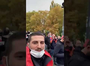 Акция у Европарламента