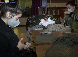 Ալավերդին առաջնագծի համար քողարկիչ ցանցեր է պատրաստում