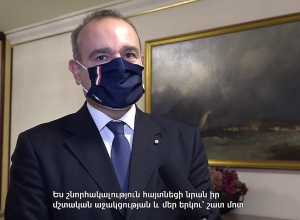 Արմեն Սարգսյանը հրաժեշտի հանդիպում է ունեցել Հայաստանում Իտալիայի դեսպան Վինչենցո Դել Մոնակոյի հետ
