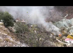 Houses in Karvachar burned down before being handed over to Turks