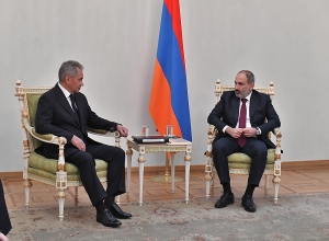 Վարչապետ Փաշինյանն ընդունել է ՌԴ պաշտպանության նախարար Սերգեյ Շոյգուին